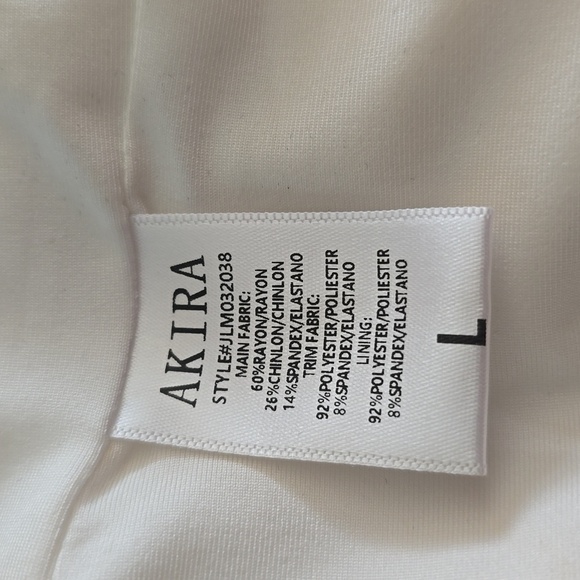 Akira Elegant Cream Satin Women's Jacket - Picture 5 of 8